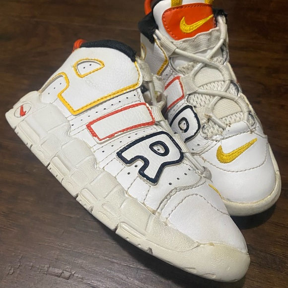 Nike Air More Uptempo Raygun Orange size 9c toddlers shoes - Picture 1 of 6